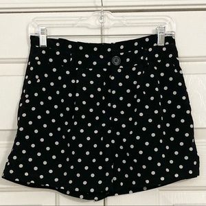Forever 21 Polka Dot High-waisted ruffle top short